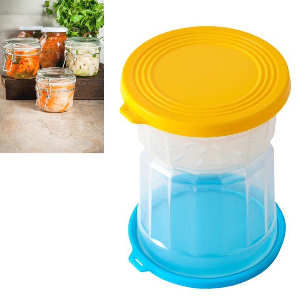 Pickle Jar Olive Hourglass Jar Airtight Pickle Juice Separator Jar Pickle Flip Jar for Gherkin Jalapeno Dry Wet