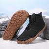 TUINANLE Winter Footwear Barefoot Shoes Womens Hiking Boots Wide Toe Box Walking Shoes Men Plush Boots