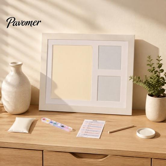 Customized Pet Keepsake Paw Print Commemorative Photo Frame, Dog And Cat Memory Display, Handmade DIY Ink Pad Soft Space Mud Set for Owners
