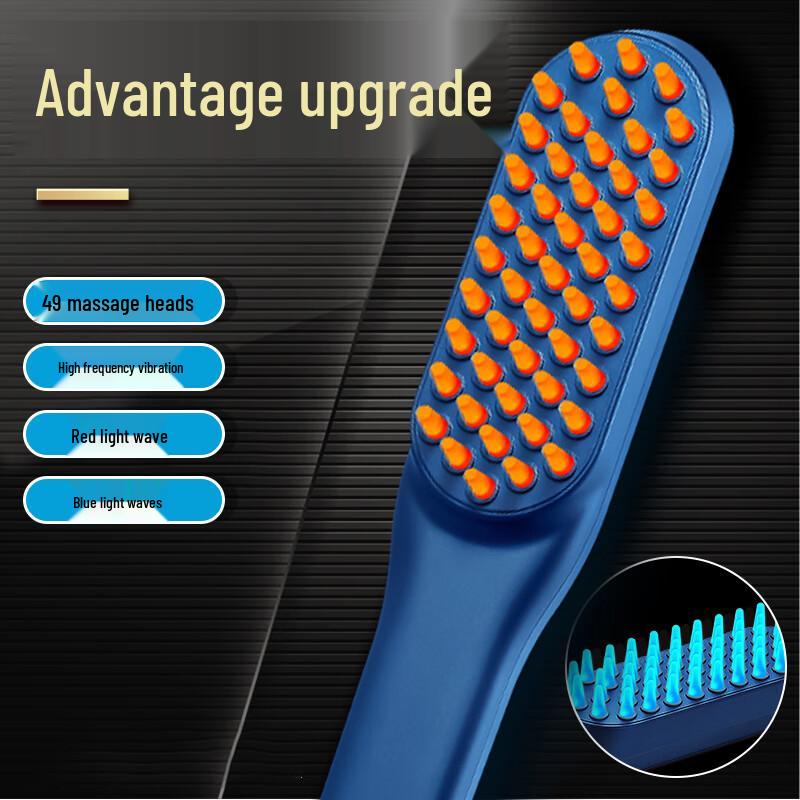 Color Light Electric Massage Comb CN Plug (adapter Included)