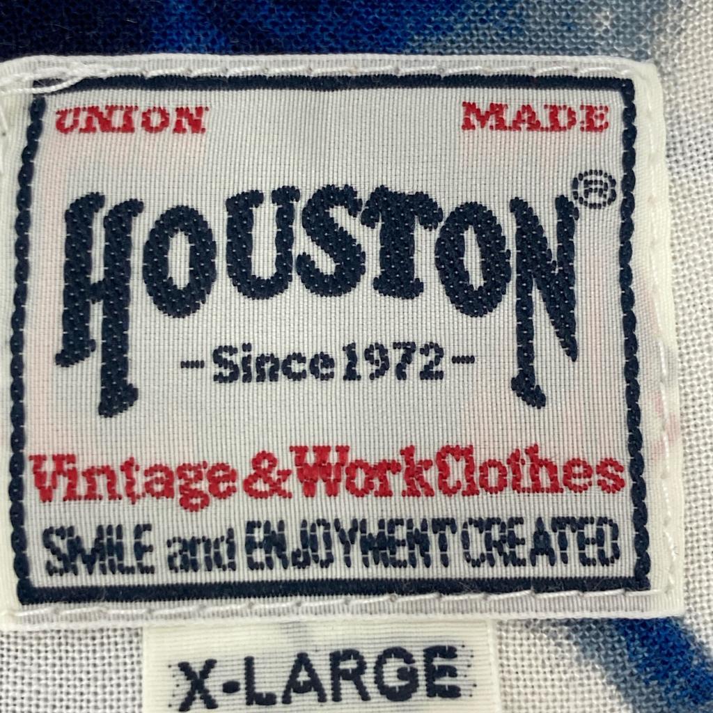 HOUSTON Off-white rayon wool aloha shirt 41249 tops XL Off-white/blueUsed