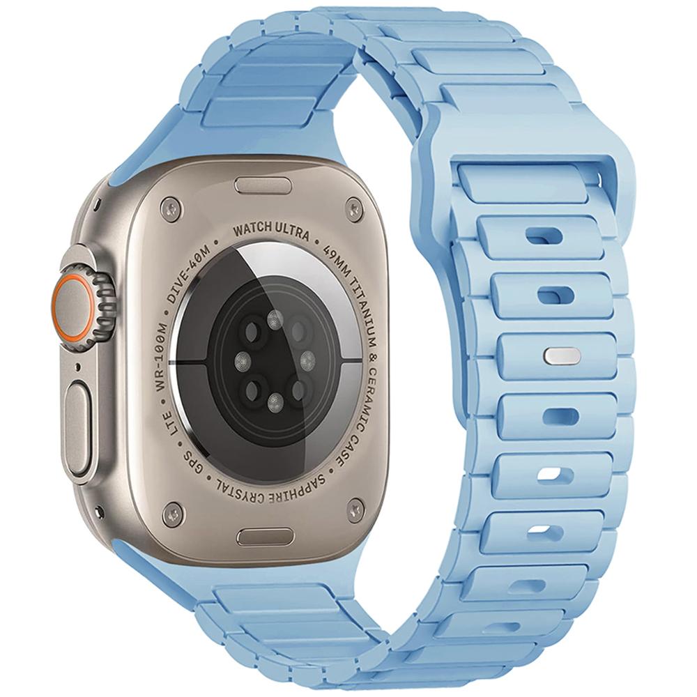 For Apple Watch 10 46mm/Ultra 2/Ultra 49mm/9 8 7 45mm/SE (2023) SE (2022) SE 6 5 4 44mm/3 2 1 42mm Silicone Watch Band