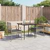 VidaXL 3-Piece Garden Dining Set with Cushions, Patio Table and Chair, Patio Furniture, Outdoor Furniture, 3213610