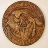 60,96 cm Odens korpar Hugin och Munin Träsnideri Viking Valknut Plakett Jul Bröllop Vägg Hemmakontor Dekor