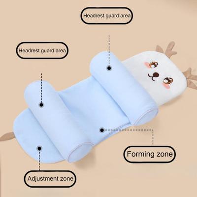 Yousheng Cotton Baby Support Pillow Adjustable Infant Head Cushion for Newborns 0-12 Months Ergonomic Design Baby Crib Pillow