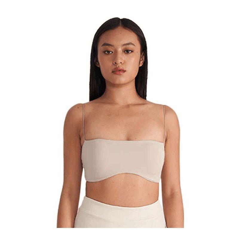 

Fashion Curved Yoga Clothes Sports Bra Female Sexy Running Base Dance Workout Underwear Push-up Beauty Back Vest Apricot powder(Quality Edition) M