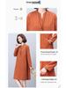 2024 Casual Loose-Fit Pure Cotton Dress for Middle-Aged Women: Long-Sleeved, Belly-Covering, Age-Reducing for Spring and Autumn