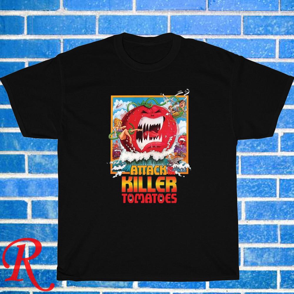 

Attack of The Killer Tomatoes Logo Black Grey Size S-3XL Unisex T-Shirt XL