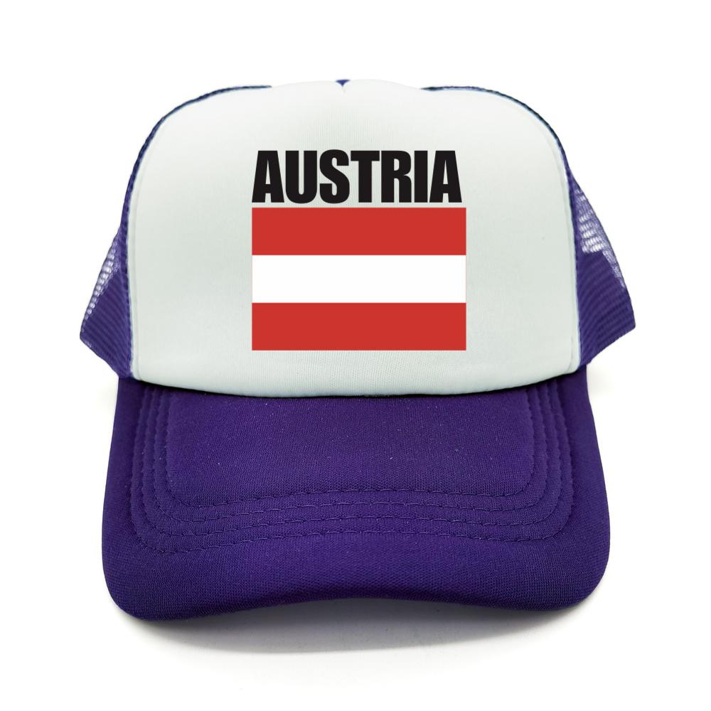 Cappellino da Baseball Bandiera Austriaca Fresco Estivo Unisex Rete Traspirante Cappello per Fan del Paese Cappellino Trucker Unisex Cappellini in Rete Traspirante per Esterno