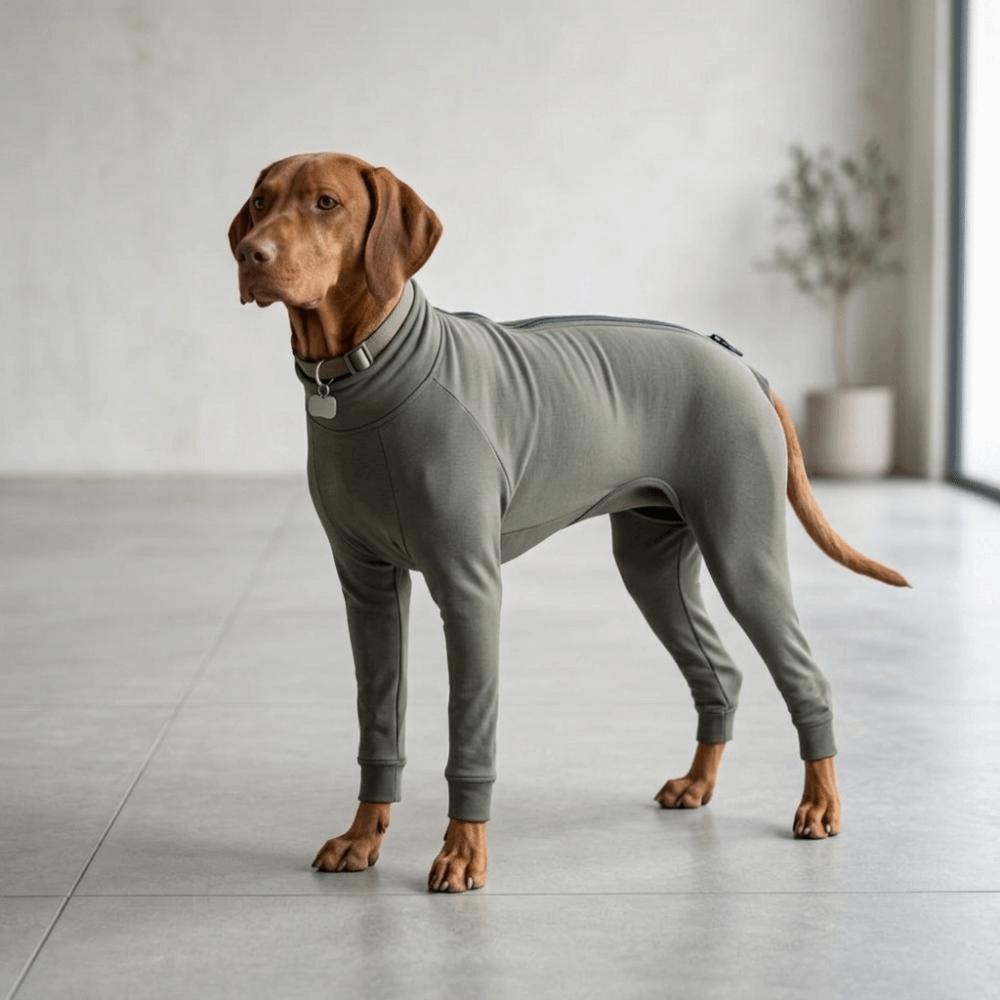 Breathable Dog Four-legged Jumpsuit Zipper Closure Zipper Dog Outfit Anti Licking