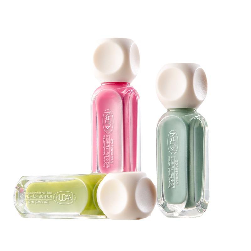 Cool Dan Peelable Quick-Dry Water-Based Nail Polish, Light Fragrance, New 10ml. Available in 41 Colors.