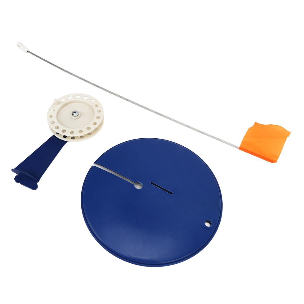 Ice Fishing Tip Up Flag Kit Portable Winter Fishing Rod Indicator Flag Floating Base Tackle