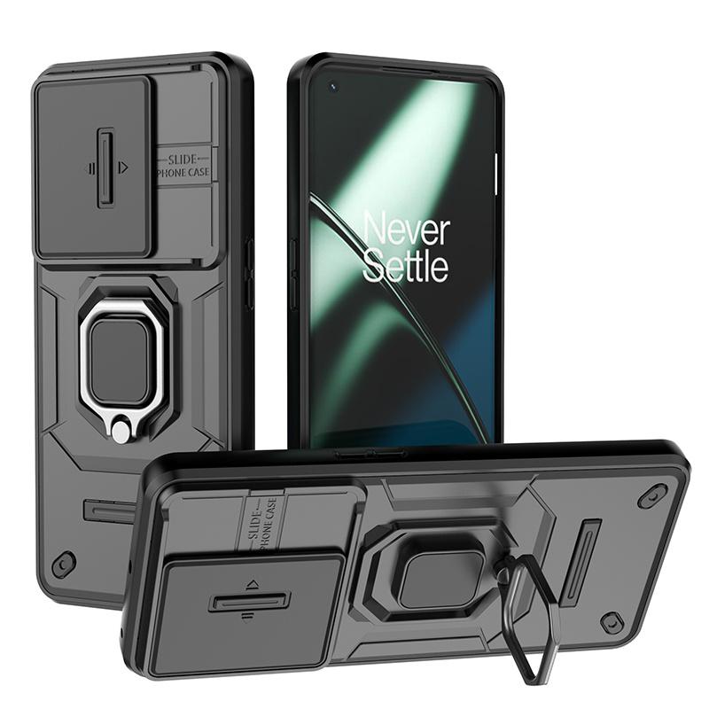 

For OnePlus 11 5G Case Magnetic Holder Ring Armor Shockproof Phone Cases For One Plus 11 oneplus11 Camera Protection Back Cover For OnePlus 11 5G чорний
