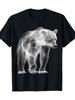 Bear Animal Graphic Illustration Bear T-Shirt7.76 Oz T-shirt, 100% Cotton T