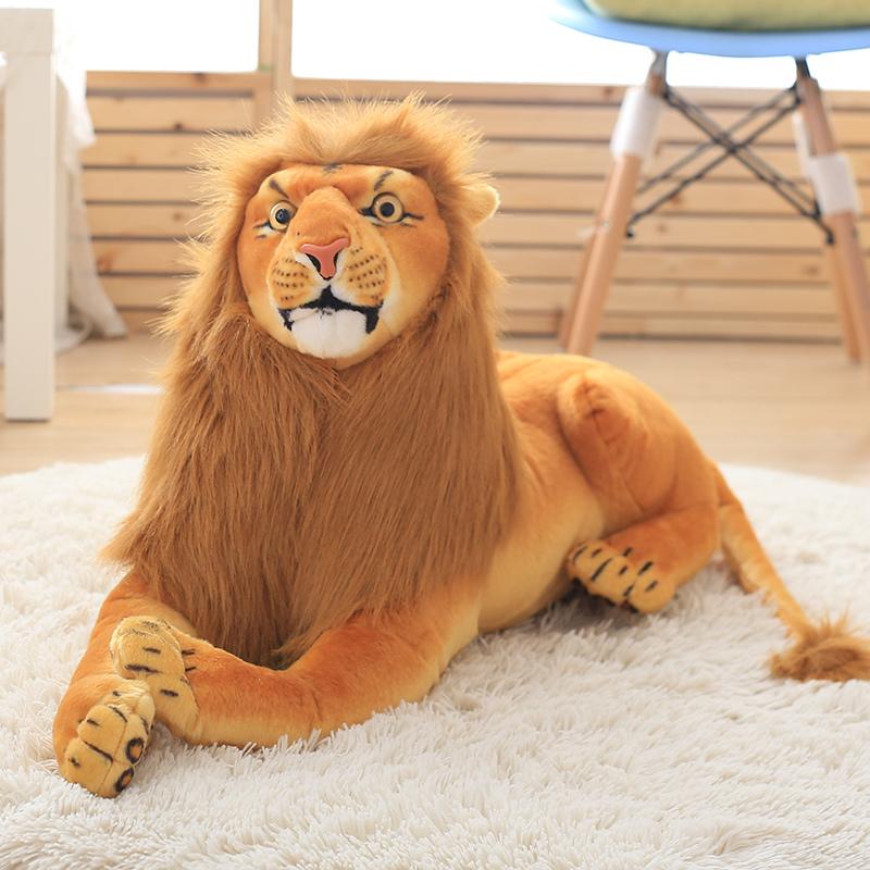 3D Simulation Plush Toys Stuffed Animal Doll Lion Toys Huggable Kids Toy Christmas Birthday Gift for Children Home Decor