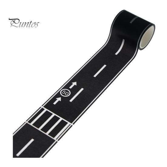 

Дорожная лента, черная дорожная дорожка, дорожная лента для автомобиля, миниатюрный декор для кукольного домика, клейкая наклейка без остатков, игрушка для рукоделия для детей B