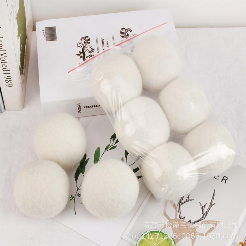 6Pcs Wool Dryer Balls Reusable Laundry Balls Home Washing Clothes Softener Anti-Entanglement Drying Balls Washing Accessories