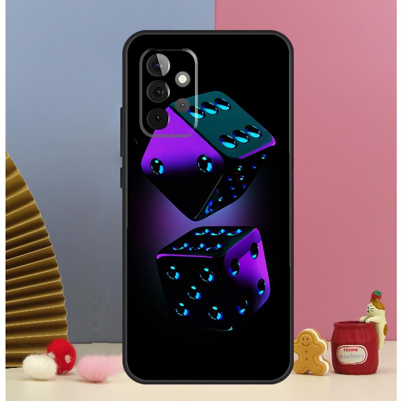 Dices Poker Casino Case For Samsung Galaxy A52 A72 A13 A33 A53 A14 A24 A34 A54 A15 A25 A51 A71 A12 A32 Cover