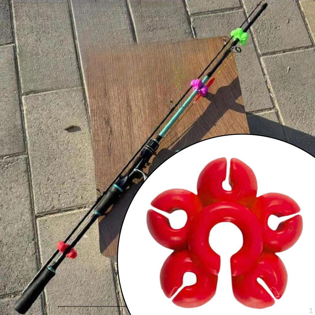 Fishing Rod Fixed Ball Stopper Boat Pole Clip Resistant Silicone