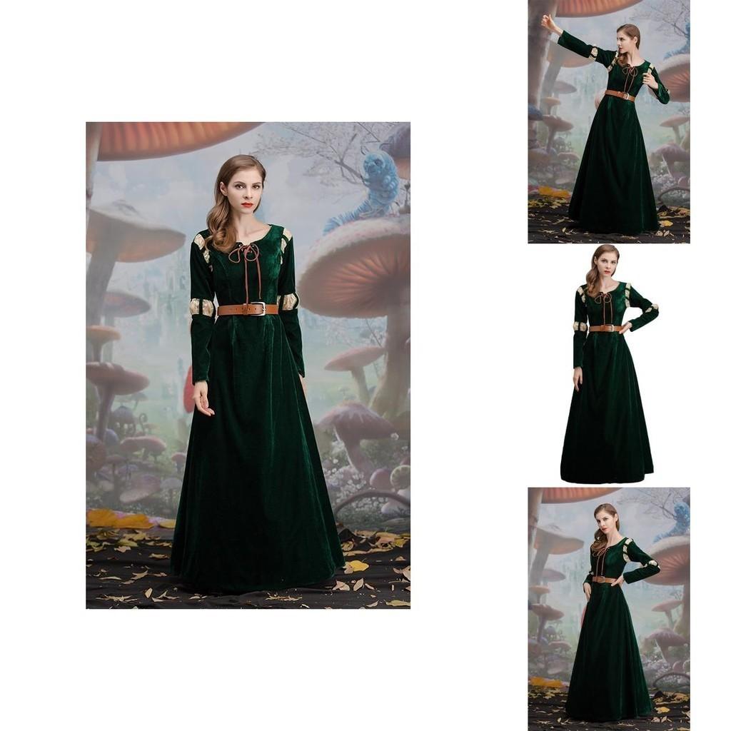 Costume Principessa Merida Disney Ribelle Abito Adulto Tuta Cosplay Alta Qualità Per Festa di Halloween