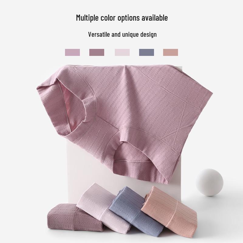 High-waisted Women's Plus Size Cotton Boyleg Panties with Tummy Control and Hip Lift