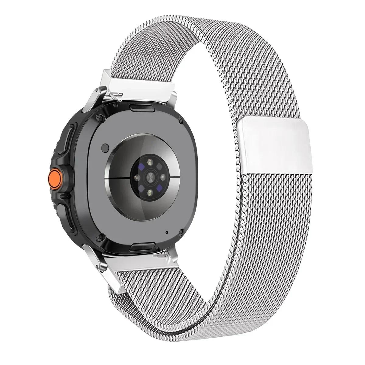 

Миланский ремешок для Samsung Galaxy Watch 8 Classic 8 40 44 мм, металлический магнитный миланский 7 Ultra 2025, браслет из нержавеющей стали, ремешок для часов Galaxy Watch 8 44mm