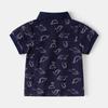 Jungen Kurzarm Poloshirt All Over Print Sommer Neu 2026 Kleinkind Kinder Freizeit Oberteile Baby T-Shirt Mode