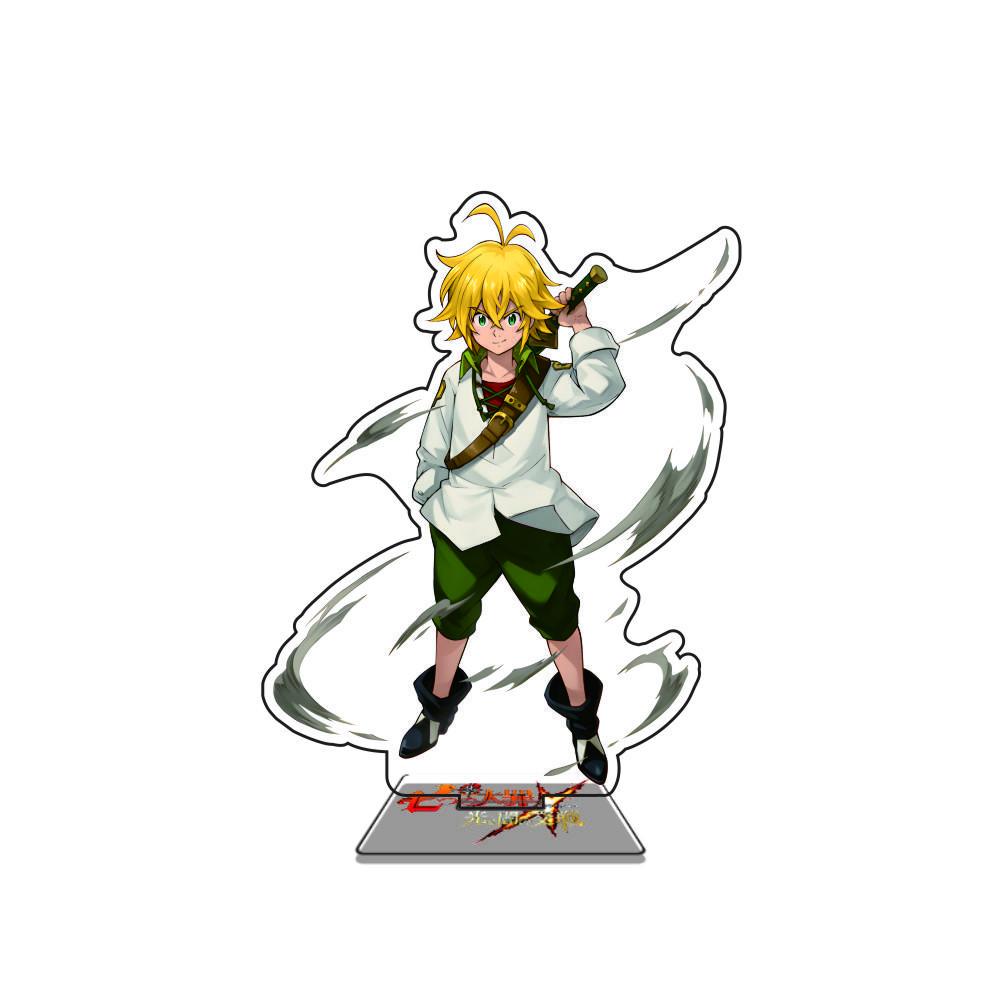 Anime Die Sieben Todsünden 15cm Acryl-Ständer Modellfigur Cosplay Plattenhalter Topper Fans Weihnachts-Schreibtisch-Dekoration Geschenk