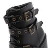 Sexy Rivet Black Ankle Boots Women Platform Soft Leather Autumn Winter Ladies Boots With Zipper Ultra High Heels Shoes