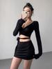 Women's Summer Yoga Mini Skirt: Anti-Exposure, Hip-Hugging A-Line for Petite Figures