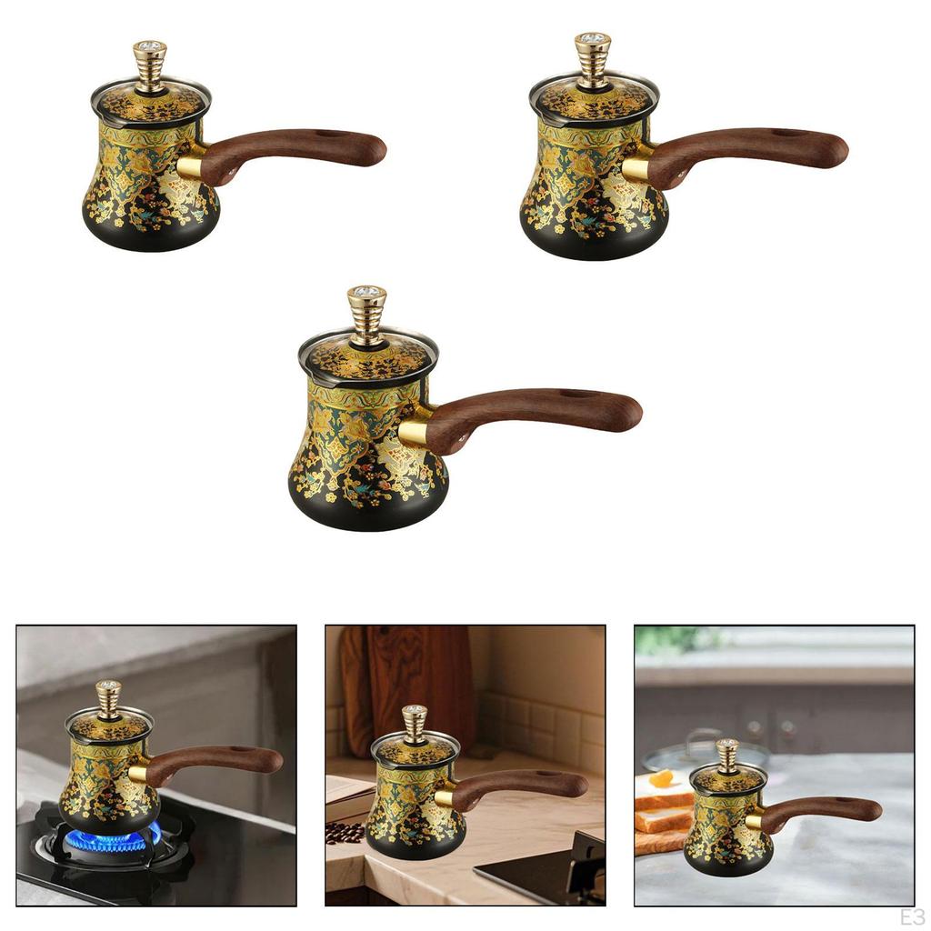 Coffee Pot Butter Milk Warmer Jug Chocolate Melting Teapot for Office Home Kitchen