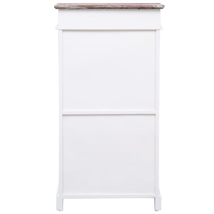 VidaXL Armoire à chaussures Marron 50 x 28 x 98 cm Bois de Paulownia