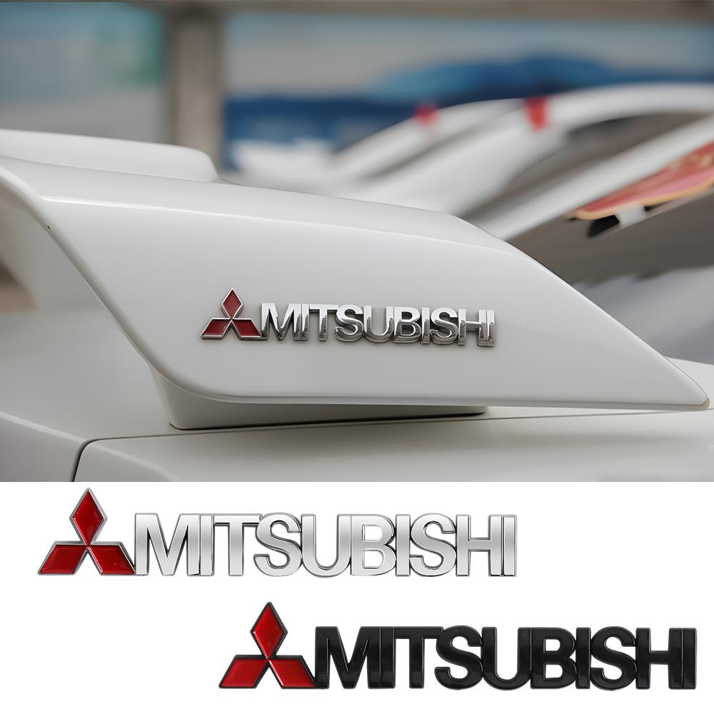 Auto Dekor Aufkleber Hinterer Stoßfänger Emblem Kofferraum Logo Aufkleber Für Mitsubishi Ralliart Lancer Colt Outlander ASX Pajero EX LANCER Cross