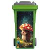 1 Pezzo Adesivo Cestino Gatto 3D Carino - Adesivo Impermeabile Autoadesivo per Pattumiera - Copertura Divertente Animale per Cassonetto Esterno Decorazione Giardino