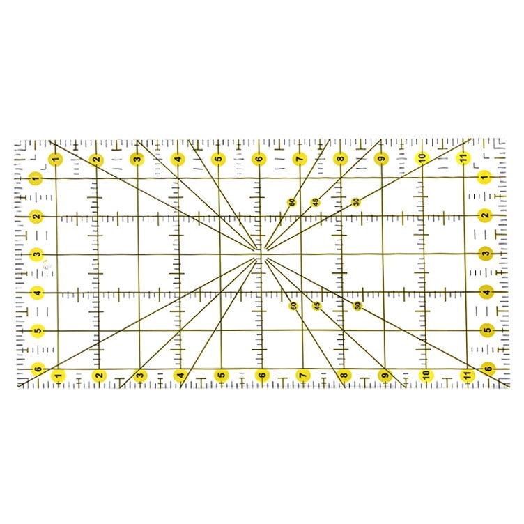 Acrylic Patchwork Ruler Set: Inch-Centimeter Tailor, Cutting, Drawing, and DIY Engraving Tools.