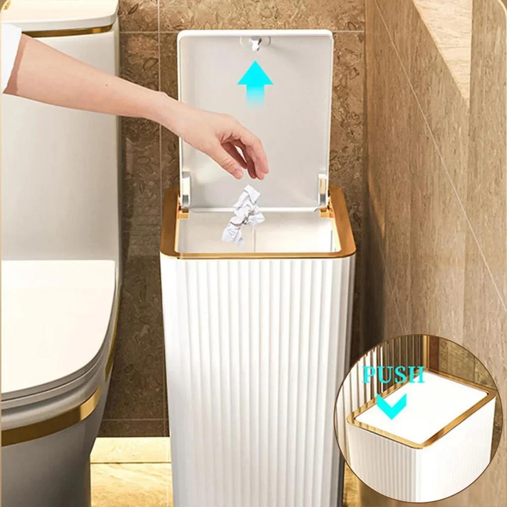 12/15L Bathroom Trash Can Garbage Can Trash Can Kitchen Trash Cubo Basura Cocina Cubo Basura NoEnName_Null