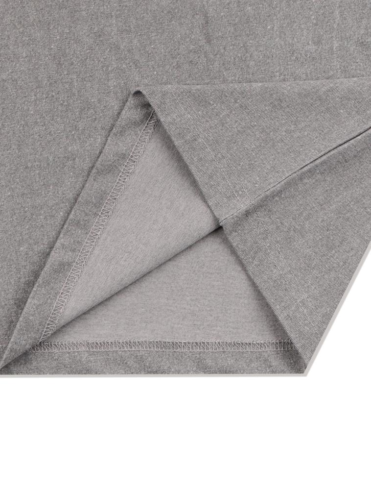 LA MAISON STUDIO Unisex Le Lis Pigment Classic Logo Smoky Short Sleeve T-Shirt Light Grey (Fcf2Ts417M)