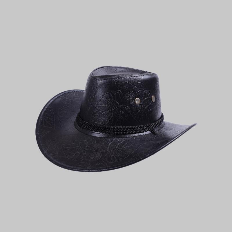 Leder Western Cowboyhut Stierkopf Zubehör Herren und Damen Cowboyhut Mode Reise Partyhut sombrero vaquero