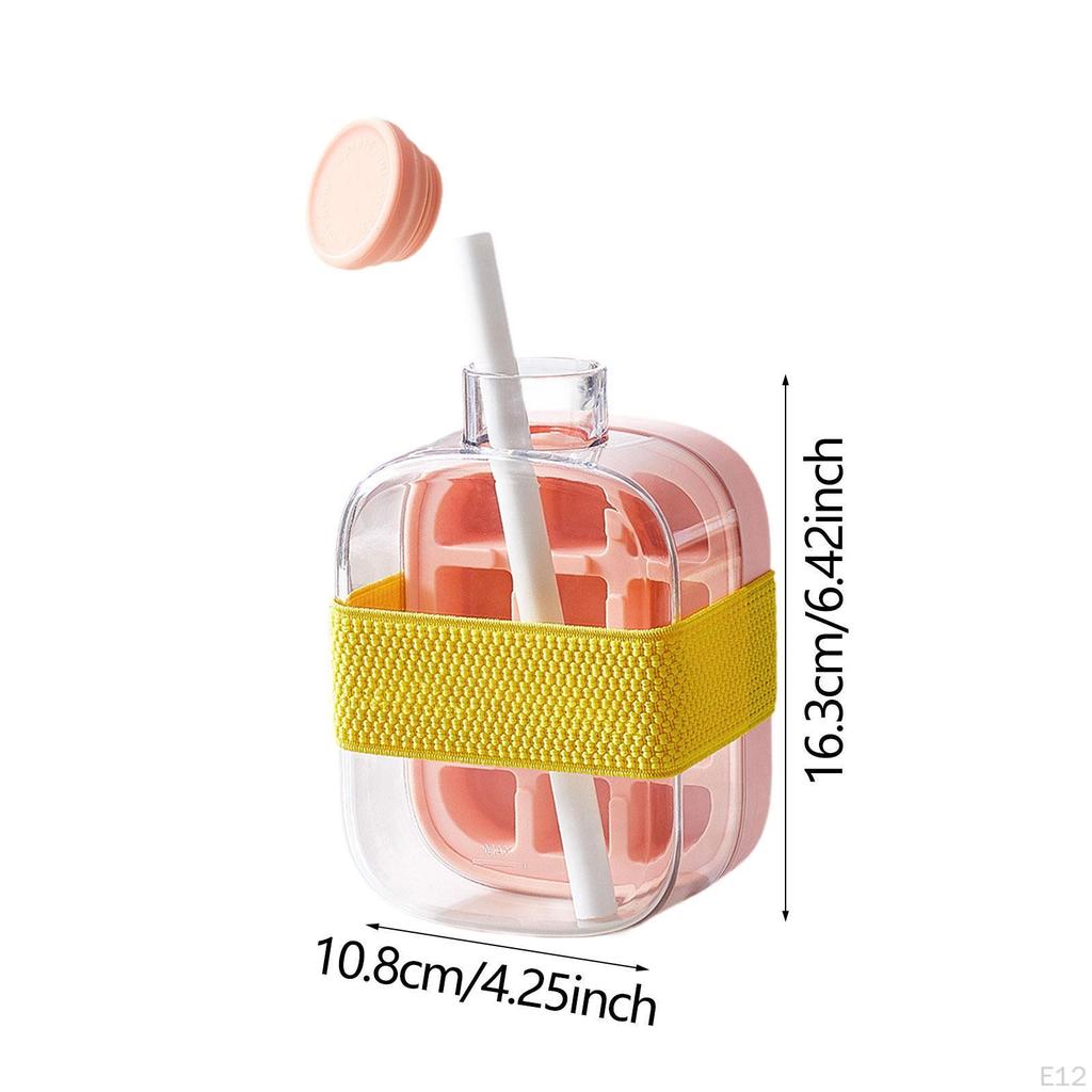 Ice Cube Tray Flexible Nonslip Kitchen Gadgets Mold for Tea Cocktail Bar White 800ml