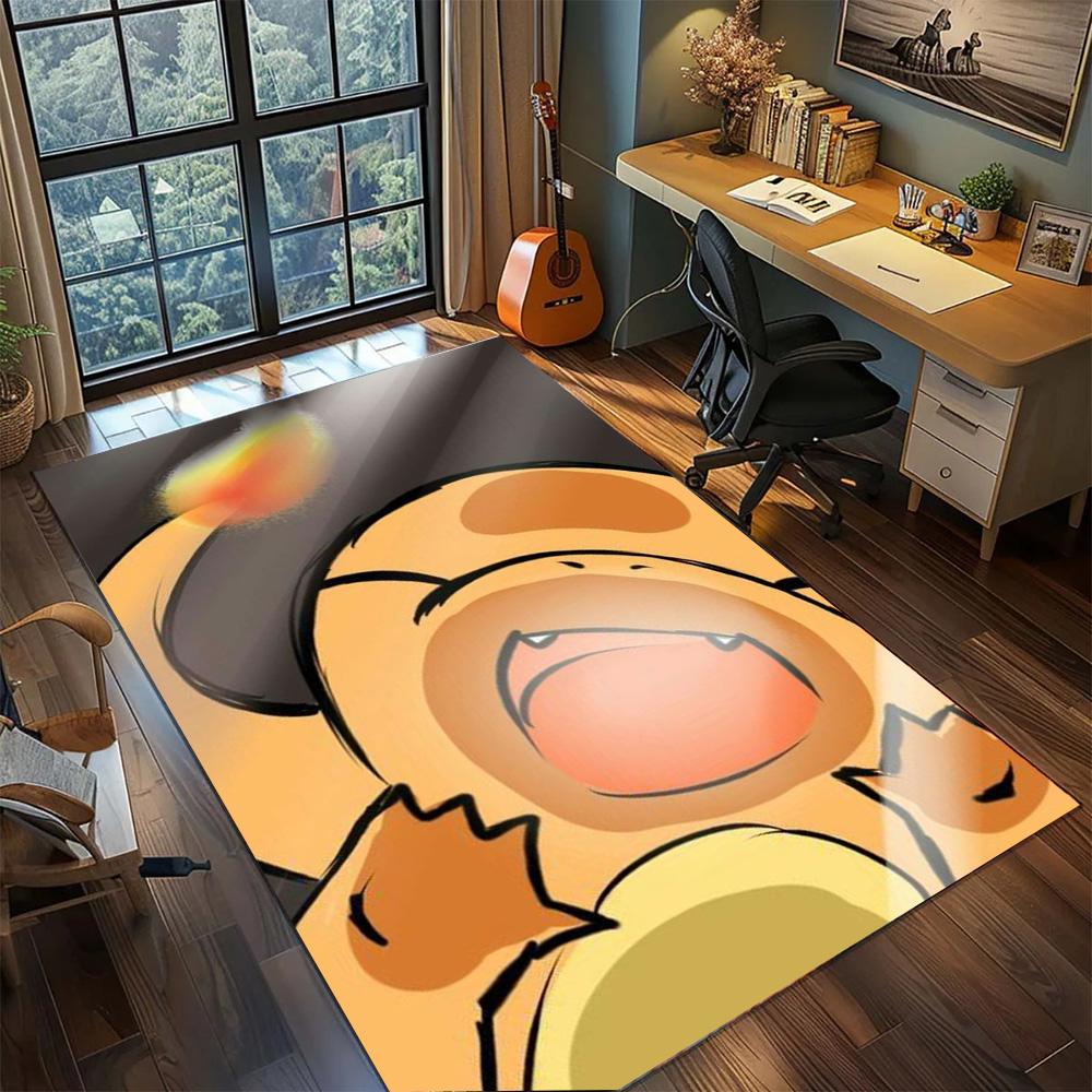 

Pokemon Home Gamer Bedroom Stylish Rug, Non Slip Washable Large Area Carpet Floor Mat Decor.-TING 60x90cm