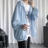 Sunscreen Jacket Men's Summer Thin Section Breathable Large Size Hooded Clothing Loose Casual Sports Sunscreen Jacket