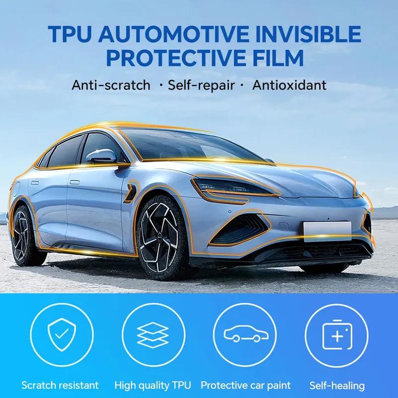For BYD Seal EV Version 2024 Car Front Headlight Rear View Film TPU Paint Protection Film Anti-scratch Protective