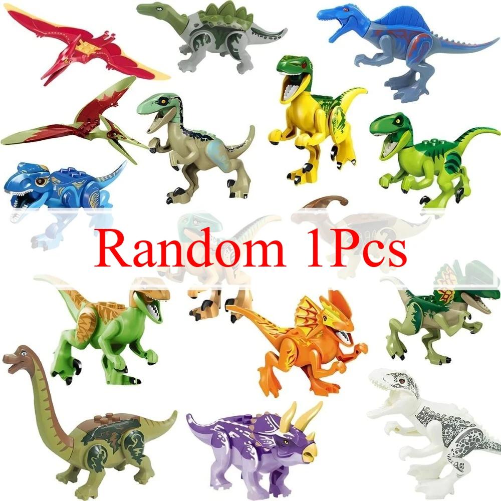 סדרת יורה פארק עולם הדינוזאורים מיני דינוזאור ערכת בנייה בנושא צעצועים וחלקים ניידים קוביות בניין צעצועי חינוך לתינוק