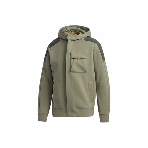 

adidas Men s Hooded Casual Multi-Pocket Jacket in Army Green S армия зеленый