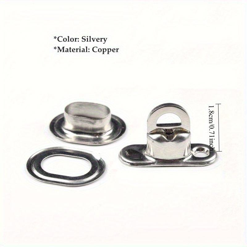 1 Set Cross Lock Bag Accessories Copper Oval Twist Buckle Brass Rotating Latch for Sun Shade Net Tarpaulin Garden Vertical Screen