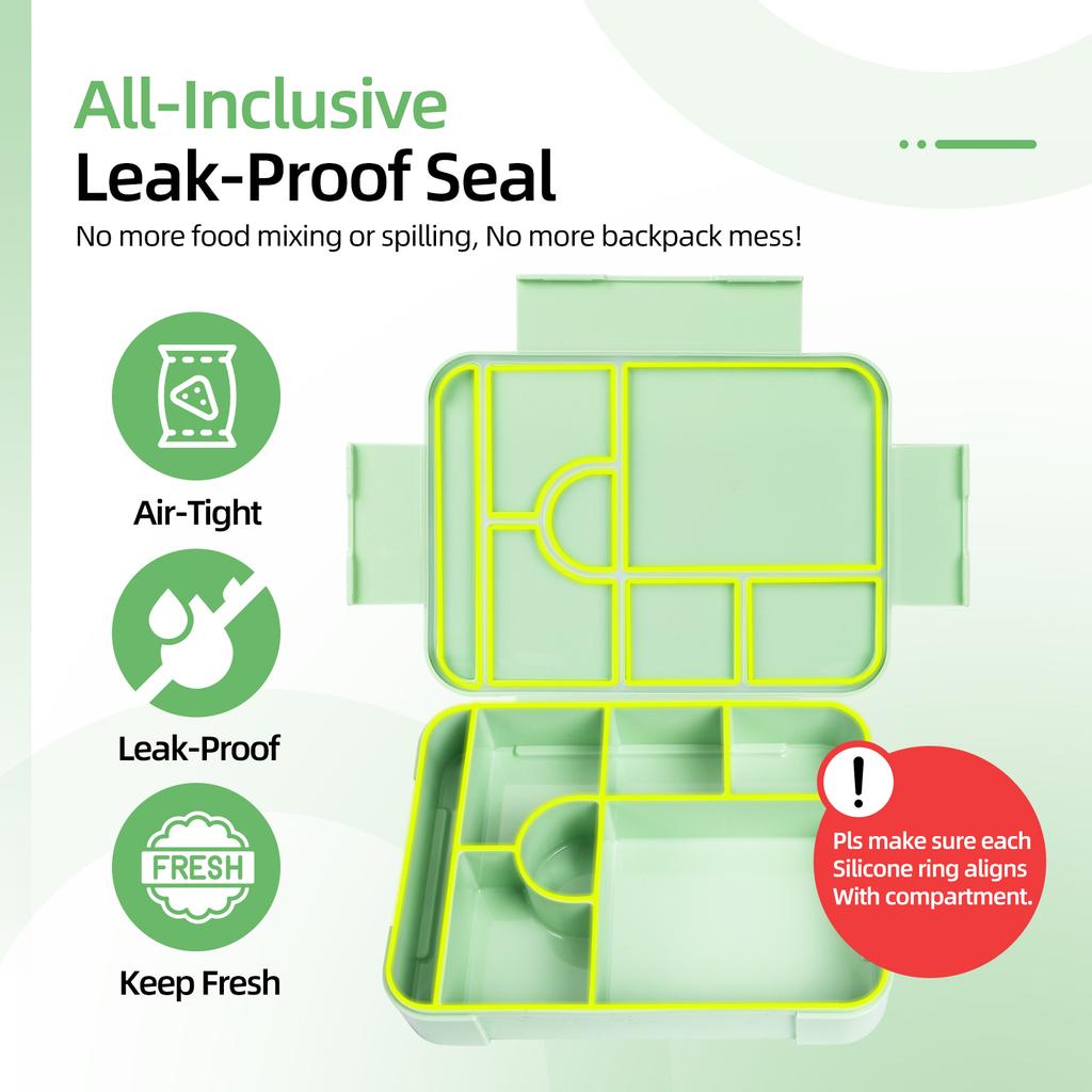 1 szt. Pudełko śniadaniowe Bento o dużej pojemności Pojemność Pudełko Bento do mikrofalówki Szczelne Uszczelnianie Przenośny Dzielony Pojemnik na żywność Utrzymujący świeżość