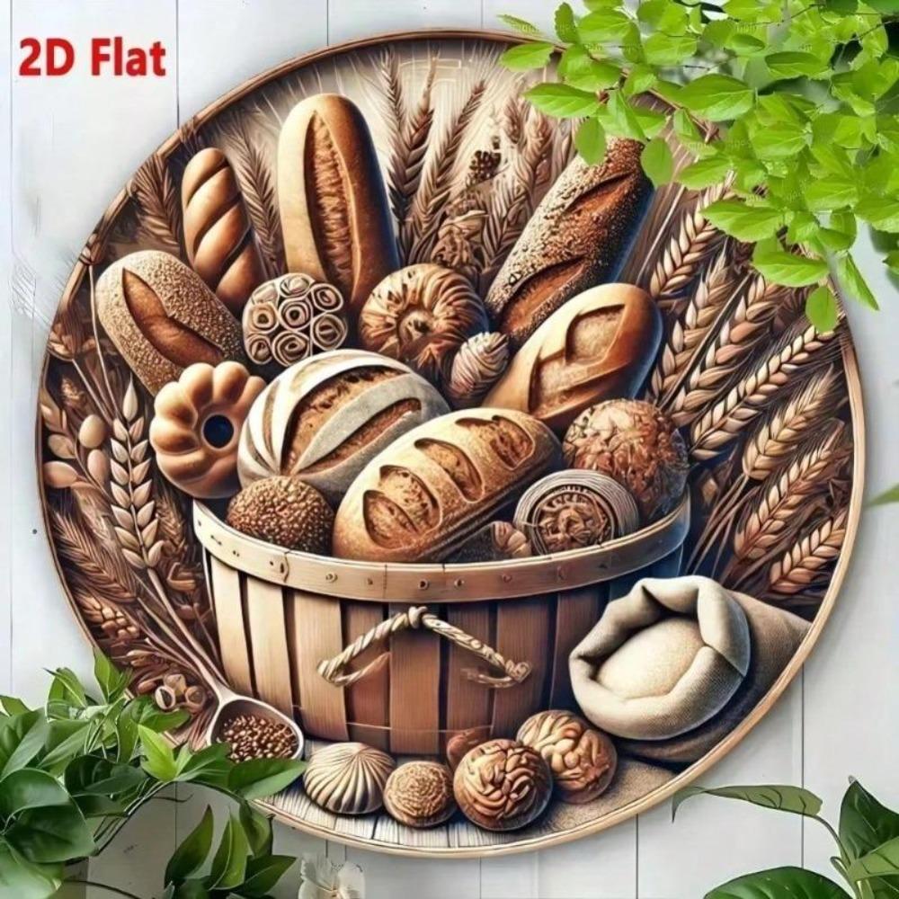 Vintage Metal Farmhouse Round Wall Art Kitchen Decor Home Decor
