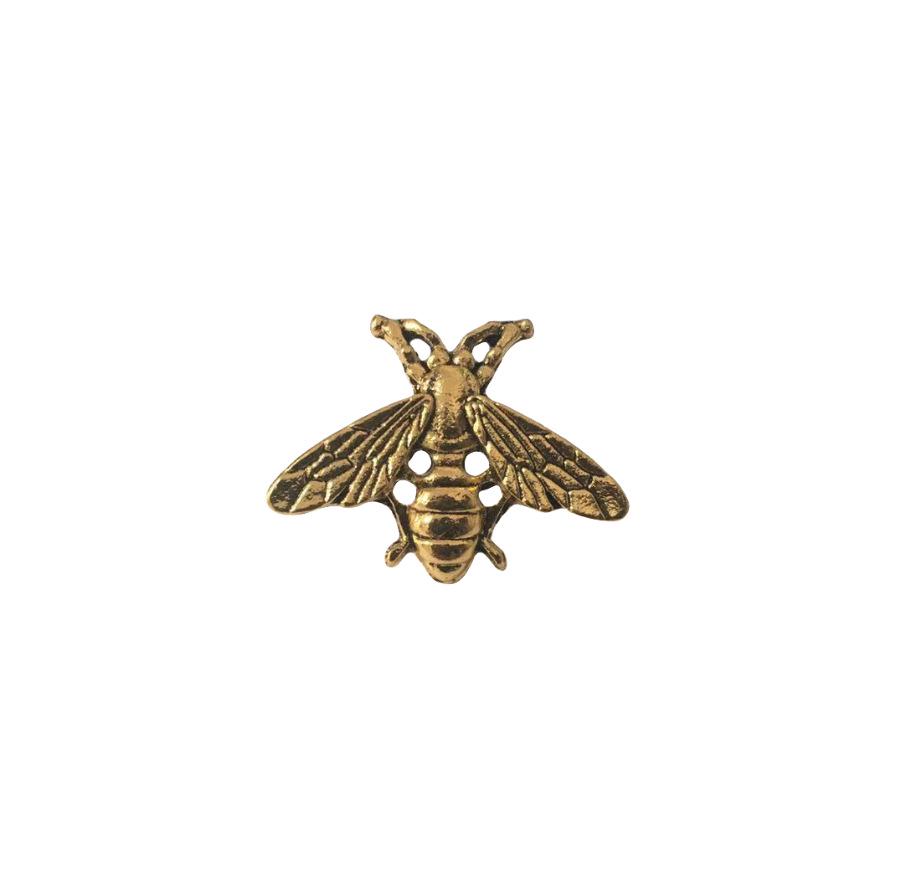 Vintage Men's Bee Brooch Pin: Dual-Use Lapel Accessory for Suit or Shirt, Unisex Silver