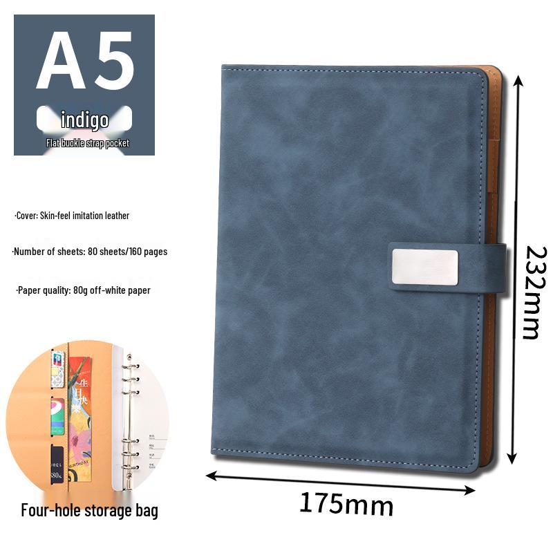 Custom A5 Loose-Leaf Business Office Notebook & Diary Set with Logo