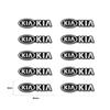 5Pcs/10Pcs Mini Aluminum Car Decorative Stickers For KIA K3 Sportage Carnival K5 Seltos Pegas KX1 EV5 Sonet EV6 K4 EV3 Ceed K8